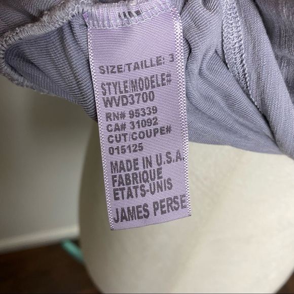 James Perse Cross Front Bare Shoulder Top Sail - Picture 6 of 10